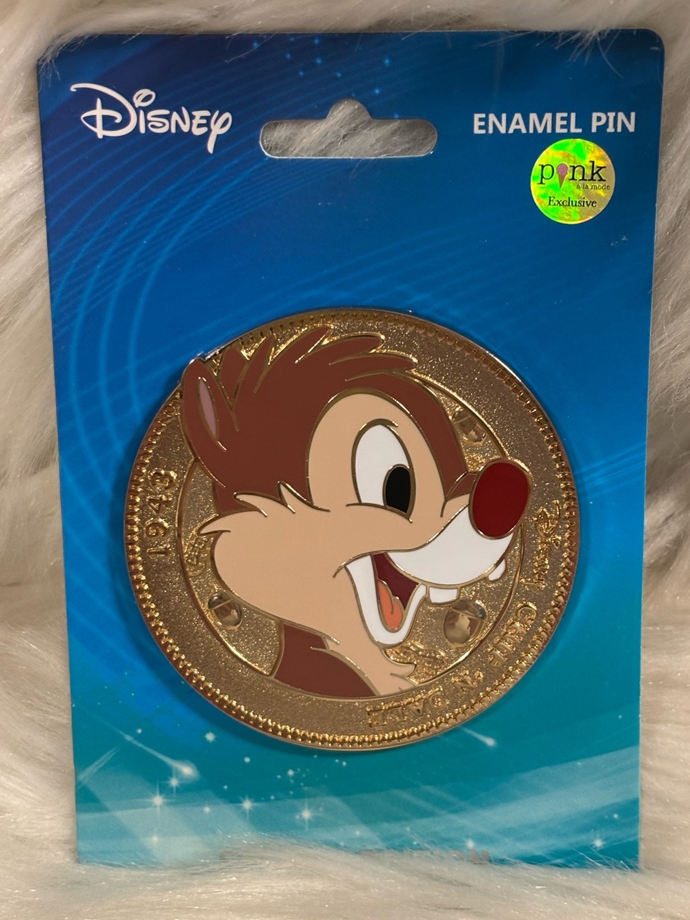 Disney PALM Dale Coin Pin - Pink A la Mode Wave 7 - LE 300 Disney Pin